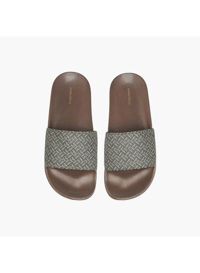 فلورا بيلا من شو إكسبرس صنادل نسائية بنقشة المونوغرام سهلة الارتداء