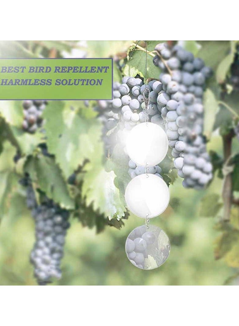 general Mirror reflective bird repellent is used to protect gardens and crops from bird damage Double-sided bird repellent bird repellent disc set - Image 3