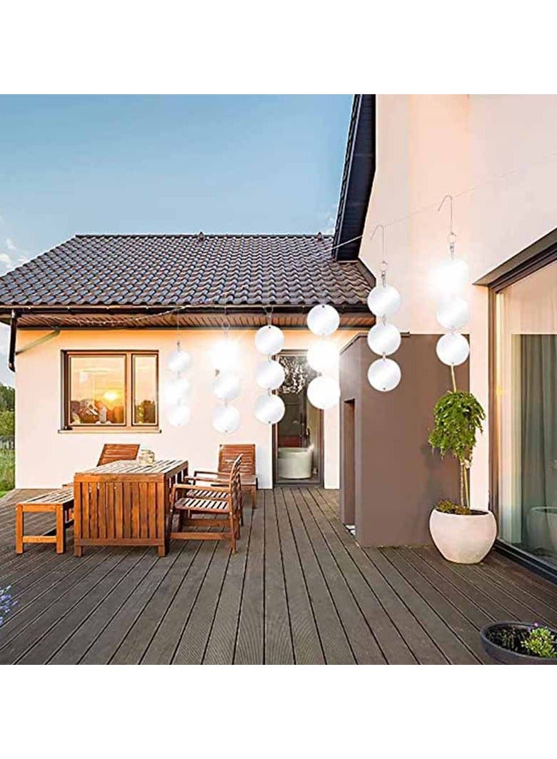 general Mirror reflective bird repellent is used to protect gardens and crops from bird damage Double-sided bird repellent bird repellent disc set - Image 4