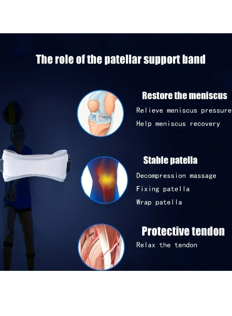 Sisily 1 Pc Knee Strap Stabilizer For Sports Protection - Adjustable Patellar Tendon Support Brace - Image 2