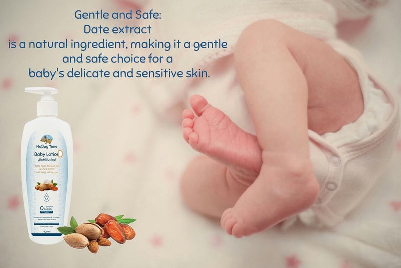 Nappy time Baby Lotion Dates Almond and Shea Butter 400ml - Image 2