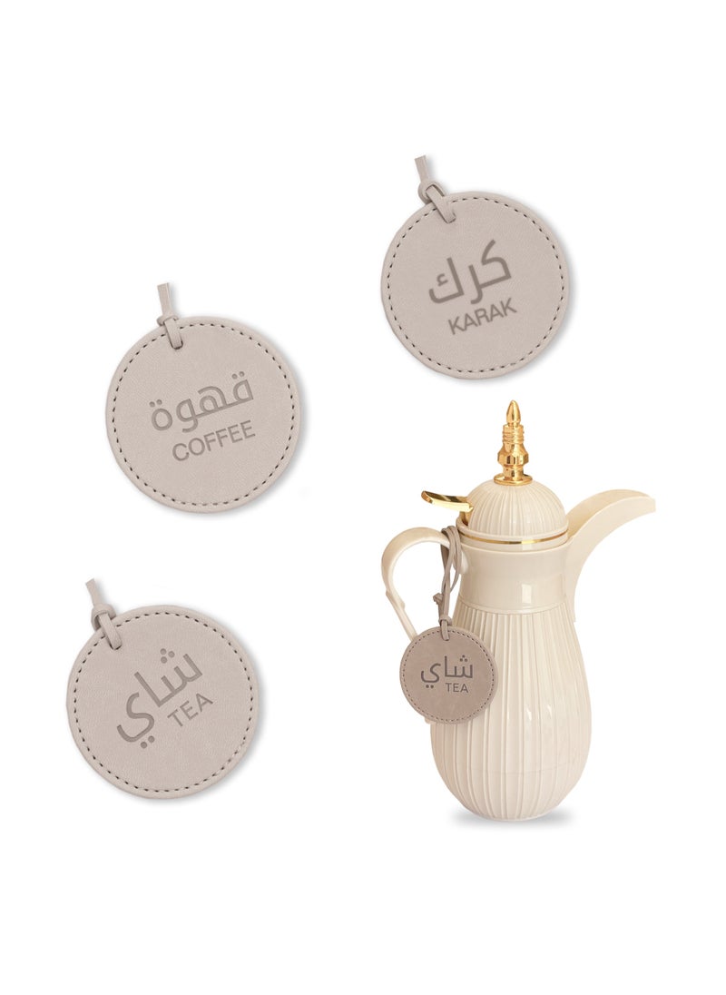 لي آرت علامات قارورة دلة - دلة قهوة وشاي وقهوة وكرك | علامات دلة (جمل - مجموعة من 3)  - Image 1