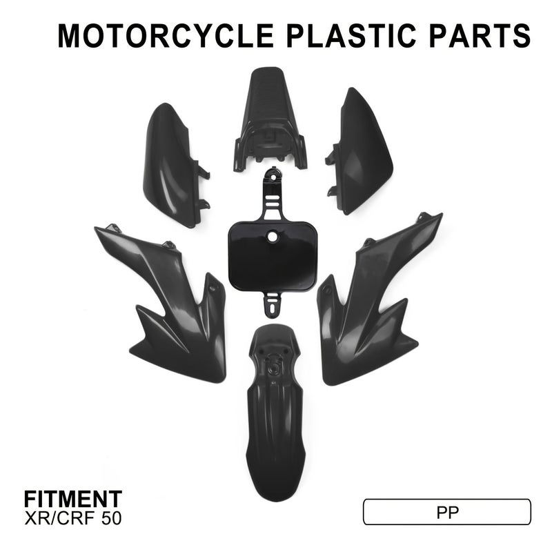 Black Front Rear Fender Fairing Kit for Honda CRF50 XR50 110 125 - Image 3