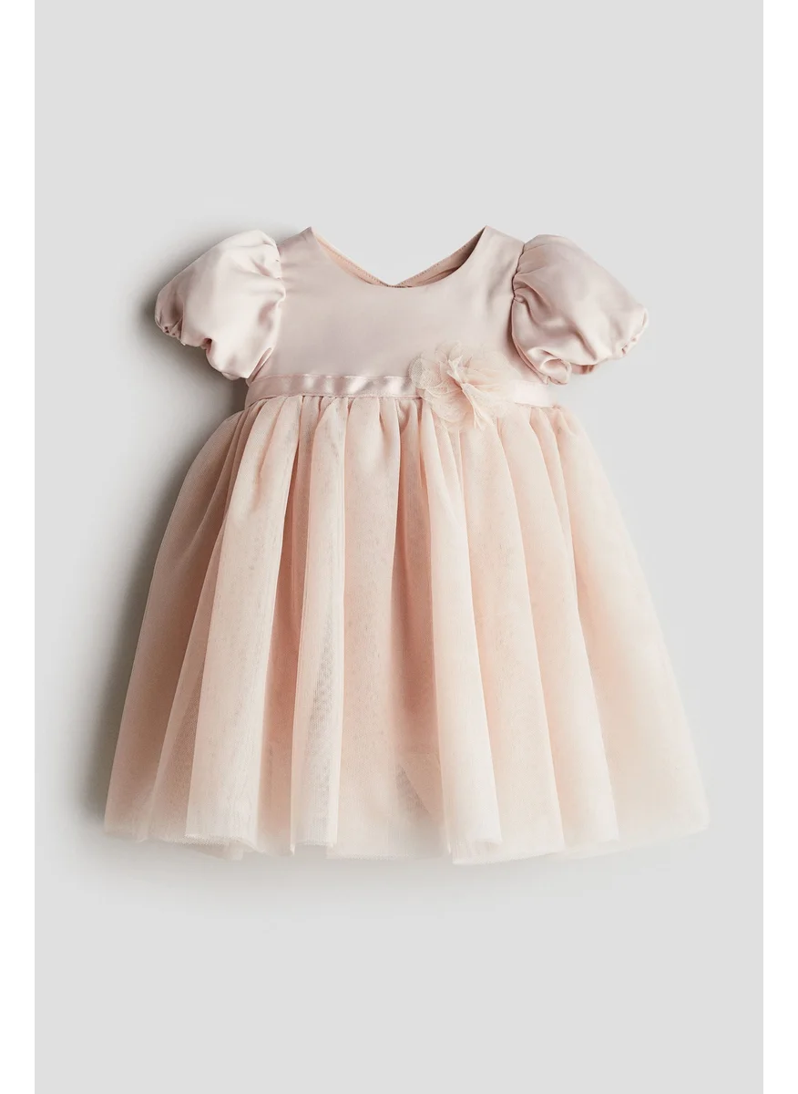 اتش اند ام Tulle-Skirt Satin Dress