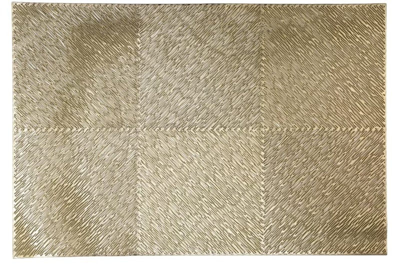 Kritvi Polyester Table Mat Place Mat Round Shape Place Mats Design Dining Table Mats/Dressing Table Mats Table Mat Round/Round Pvc Table Mats/Cutwork/Bed Side Table Mats (Gold) - Image 3