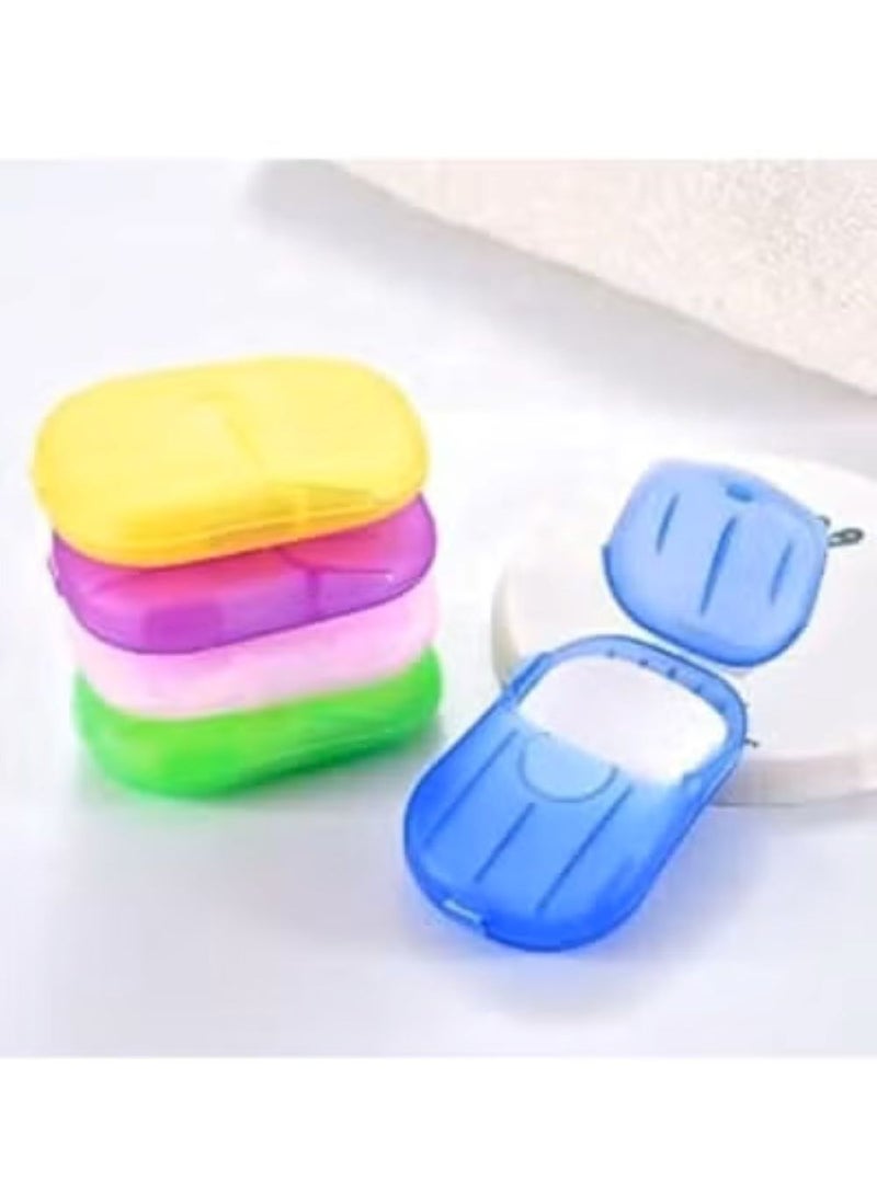 علبة شرائح الصابون للاستخدام مرة واحدة متعدد الألوان