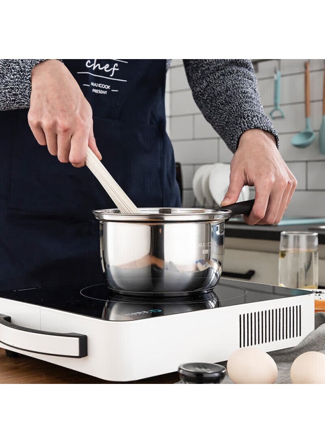 MAX COOK Maxcook Milk Pot, 304 Stainless Steel Milk Pot And Soup Pot 16cm, Noodle Cooking And Baby Food Pot, Thickened Composite Bottom Ln116 - Image 4