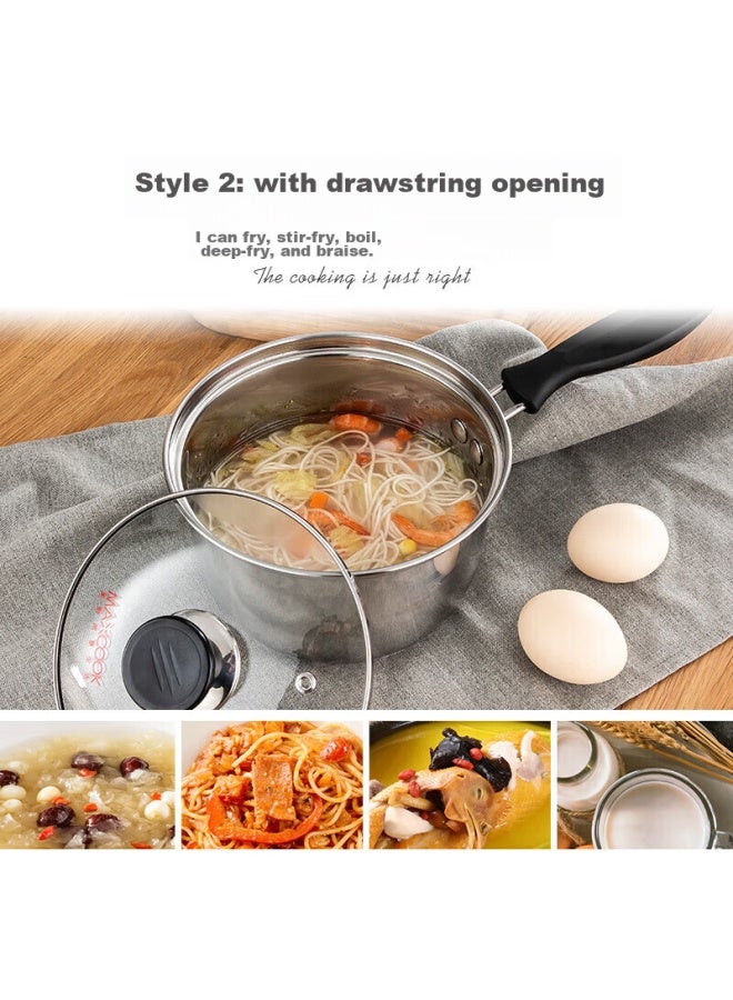 MAX COOK Maxcook Milk Pot, 304 Stainless Steel Milk Pot And Soup Pot 16cm, Noodle Cooking And Baby Food Pot, Thickened Composite Bottom Ln116 - Image 2