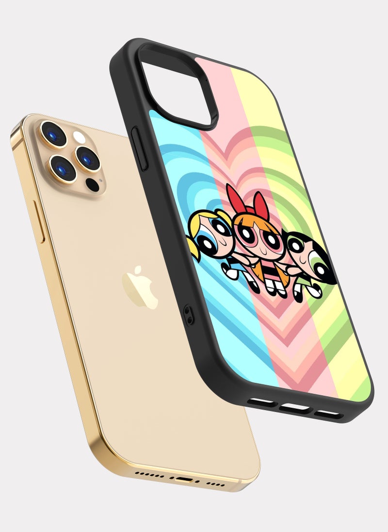 بكسلات كفر ايفون 12 برو فتيات القوة قلب - Image 2