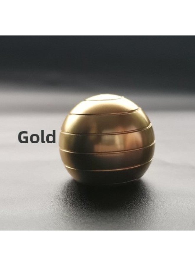 لعبة سطح المكتب الدورانية الحركية للمكتب بأطراف الأصابع لعبة تخفيف الضغط الكروية - اللون: ذهبي كبير 54 مم كبير - Image 1