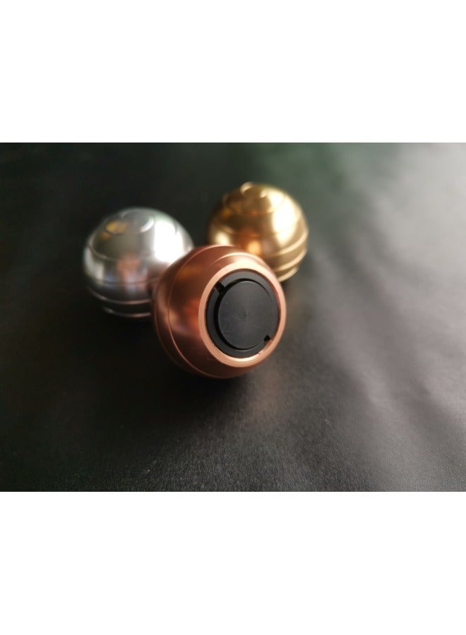 لعبة سطح المكتب الدورانية الحركية للمكتب بأطراف الأصابع لعبة تخفيف الضغط الكروية - اللون: ذهبي كبير 54 مم كبير - Image 4