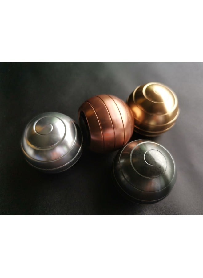 لعبة سطح المكتب الدورانية الحركية للمكتب بأطراف الأصابع لعبة تخفيف الضغط الكروية - اللون: ذهبي كبير 54 مم كبير - Image 3