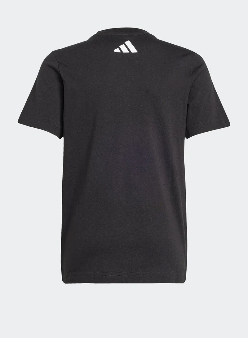 Adidas Mer Dna Gftee Y Black Motorsport T-Shirts For Junior 7-8Y