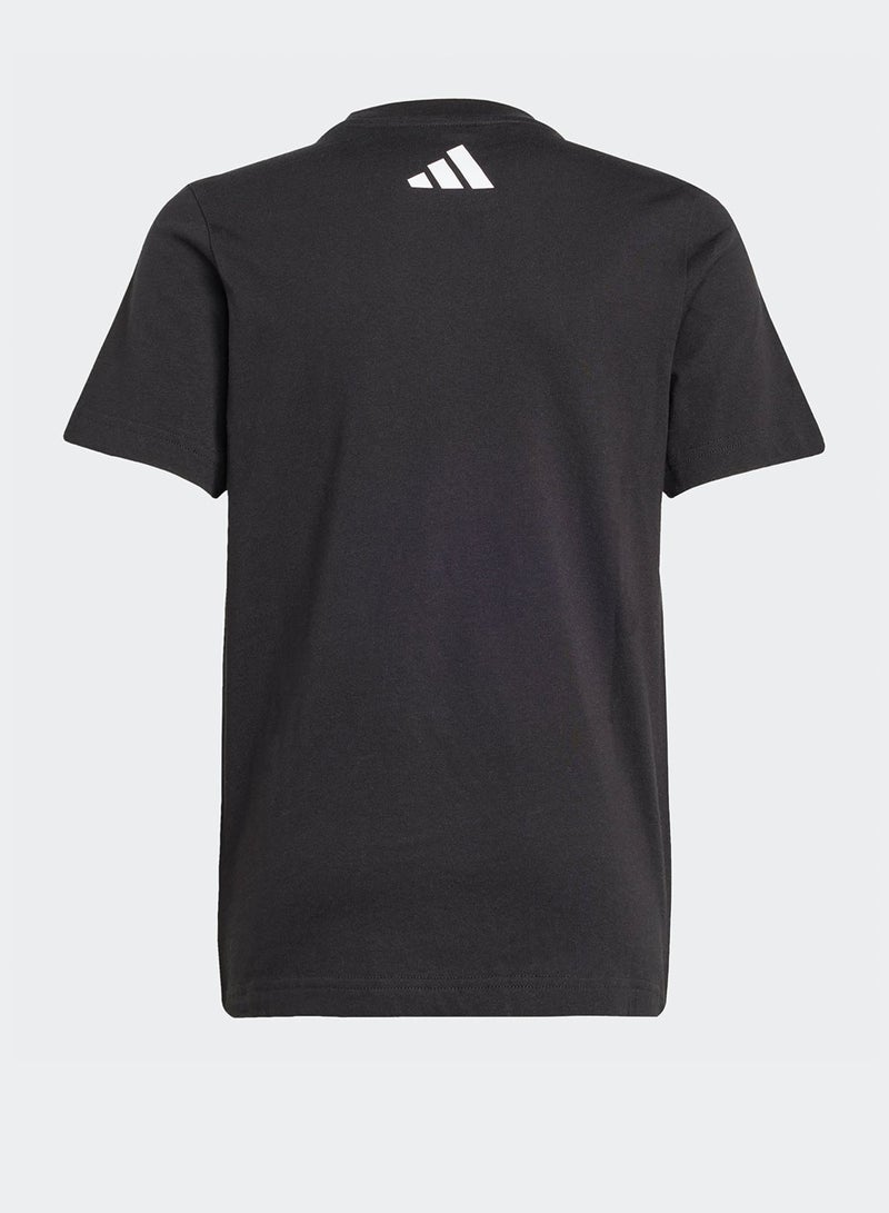 اديداس تيشيرتات سباق سوداء للأولاد من - سنوات - Image 2