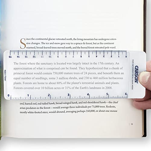 Carson MagniMark Fresnel 3x Power Page Magnifier with 6-Inch Ruler (MM-22) - Image 2