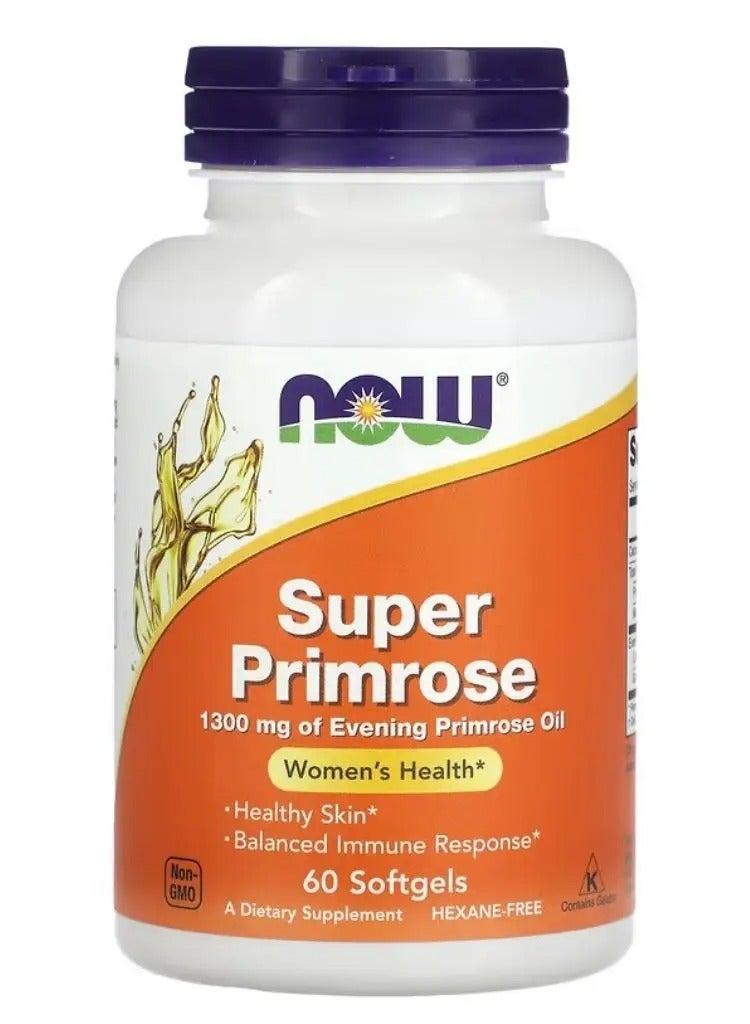 now Super Primrose Evening Primrose Oil - 60 Softgels - Image 1