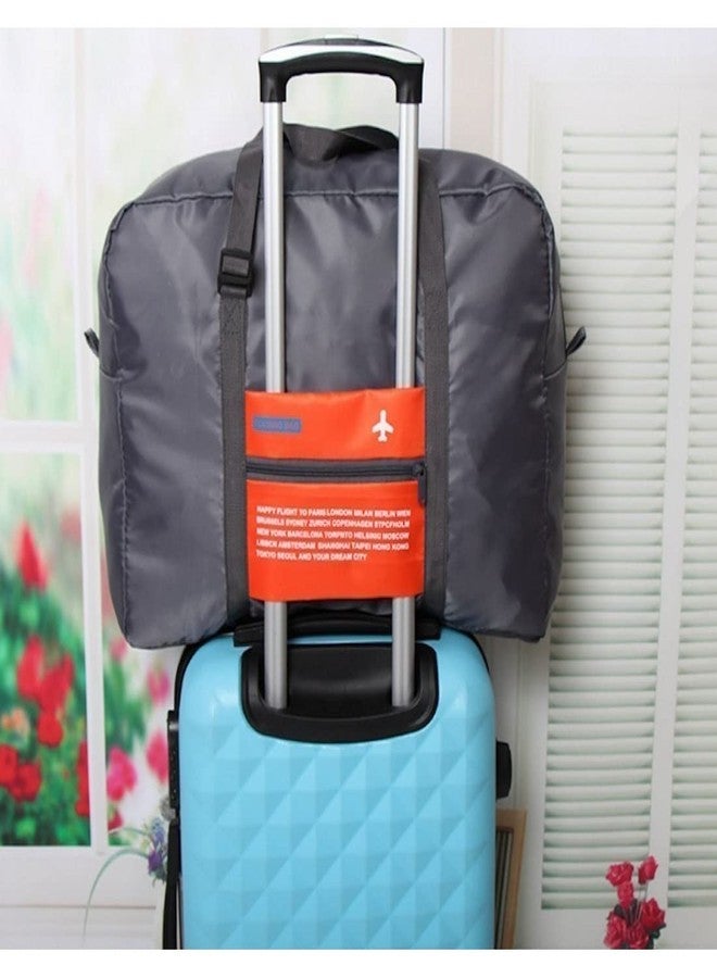 RENARSH Happy Flight Foldable Polyester Big Easy Carry-On Luggage Packing Travel Handbag - Image 4