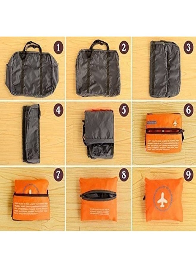 RENARSH Happy Flight Foldable Polyester Big Easy Carry-On Luggage Packing Travel Handbag - Image 3