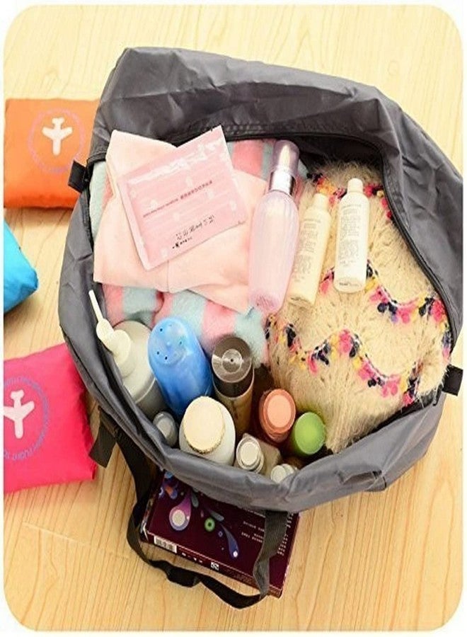 RENARSH Happy Flight Foldable Polyester Big Easy Carry-On Luggage Packing Travel Handbag - Image 5