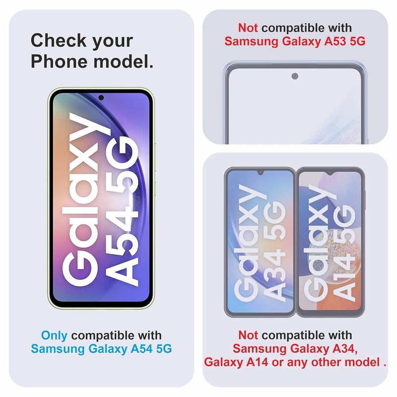 Skyddshield Military-Grade Gorilla Tempered Glass For Samsung Galaxy A54 (6.4 Inch) With Installation Kit | Edge to Edge Coverage | Black - Image 2