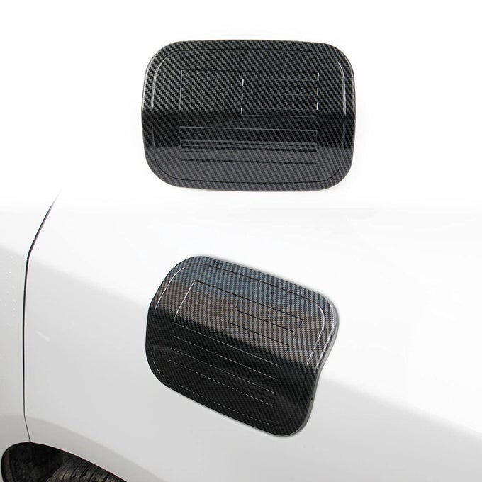 Carbon Fiber Fuel Tank Gas Door Cover Trim For Dodge Charger 20152021
