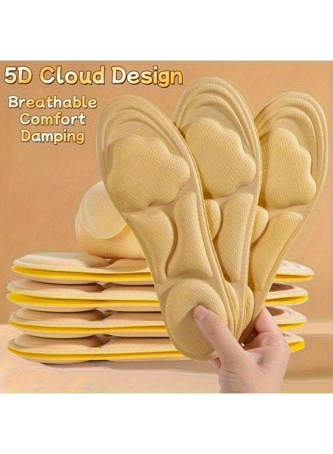 Cloud Insoles 4pcs Black EU41 42 Adjustable Comfort For Sports Running Walking - Image 3