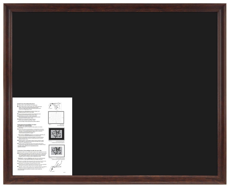 MCS 24x30 Puzzle Frame for Finished Puzzles, Walnut Woodgrain Vertical & Horizontal Wall-Mounted Large Picture Display for Preservation (1-Pack) - Image 3