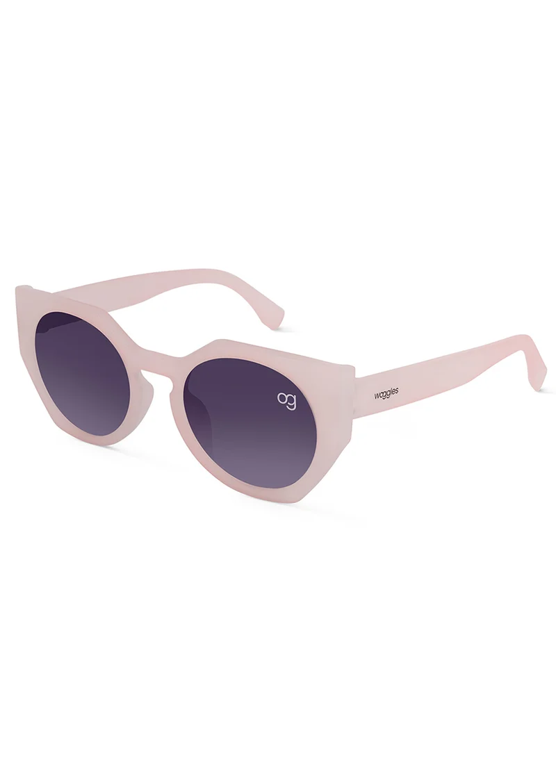 Woggles Brightflare Light Pink Round Kids Sunglasses