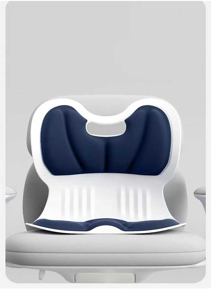 Seat cushion and lumbar support pillow Orthopedic memory foam seat back cushion is used to relieve pain in the lower back and tailbone of sciatica. Adjustable recliner ergonomic washable multi-functional cushion is suitable for automobile offices