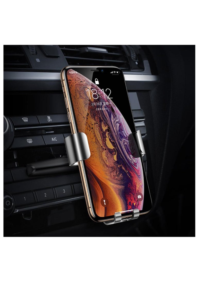 support de telephone portable pour voiture par gravite Clip de fixation pour fete CD/aeration pour iPhone Samsung - Image 2