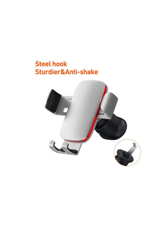 support de telephone portable pour voiture par gravite Clip de fixation pour fete CD/aeration pour iPhone Samsung - Image 3