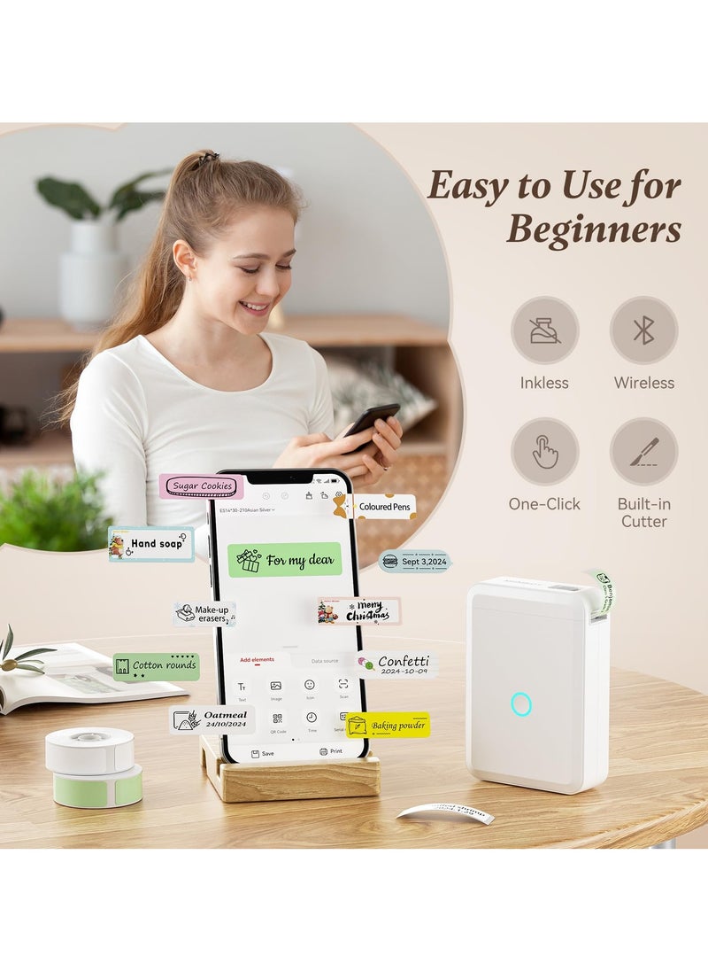 NIIMBOT D110 Paper Sticker Wireless Label Printer Pocket Handheld Printer Thermal Price Label Sticker Marker Home Office USE  - Image 5