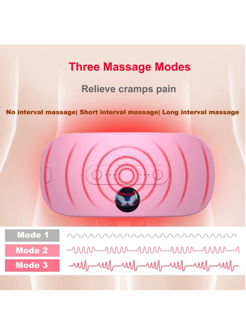 HUANLANG Portable Cordless Heating Pad, Electric Waist Belt Device Menstrual Relief Period Pain, Fast Heating Pad with 3 Heat Levels and 3 Massage Modes, Back or Belly Heating Pad for Women and Girl  - Image 5