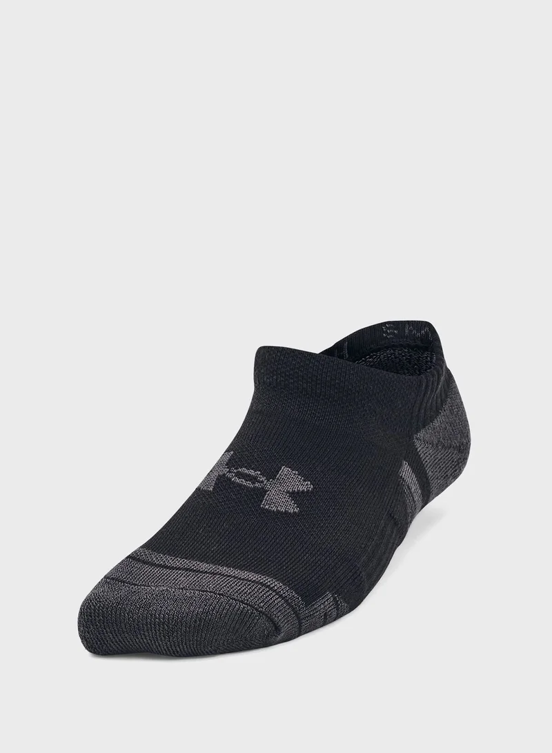 UNDER ARMOUR Kids' Performance Tech No Show Socks (Pack Of 3)
