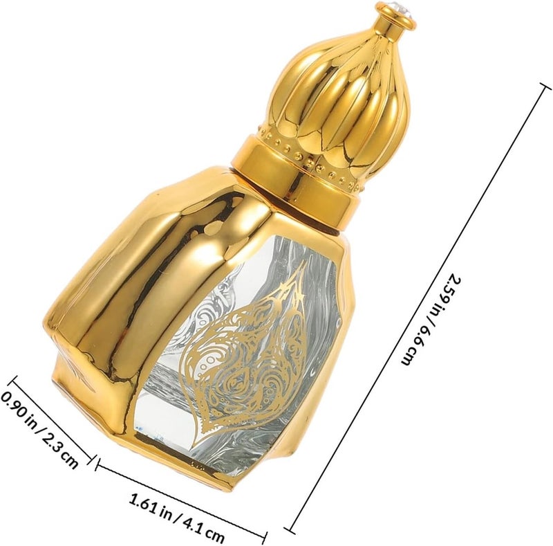 2 Pcs 10ml Glass Roll on Bottles Portable Perfume Supply Decorative Aroma Bottles with Metal Roller for Cosmetic Essential Oils - Image 2