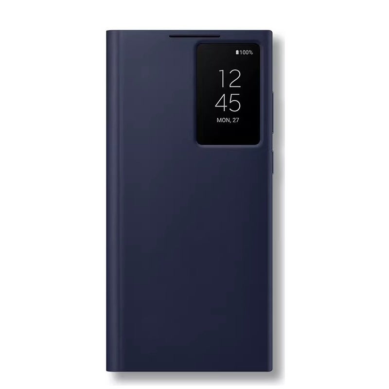 غطاء هاتف بPU، حماية من السقوط، أزرق، مقاوم للصدمات لـ Samsung Galaxy S22 Ultra باللون الأزرق للمكتب المنزلي للتنقل اليومي أثناء التنقل - Image 1