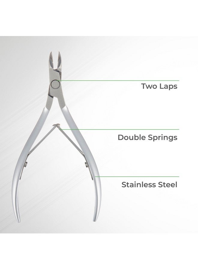NGHIA Cuticle Nipper - D-07 Jaw 16 | Stainless Steel | Durable And Sharp | Ergonomic Design | Grey Plated | Ideal For Salons And Home Use - Image 2