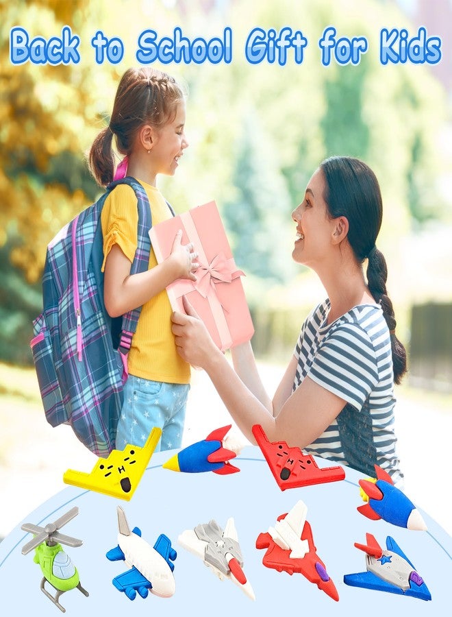 Satomoto 32 Pcs Aircraft Puzzle Erasers - 3D Take Apart Rocket Pencil Erasers for Kids Classroom Prizes, Treasure Box, Game Rewards, Party Favors - Image 4