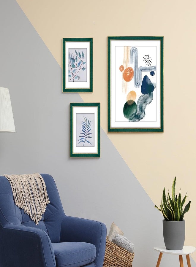 euwazram Suede 18x24 Frame - Single Frame, Elegant Green 18 x 24 Poster Frame with Mat for 16x20, Picture Frames for Artwork, Puzzles, Photos and Movie Posters - Image 4