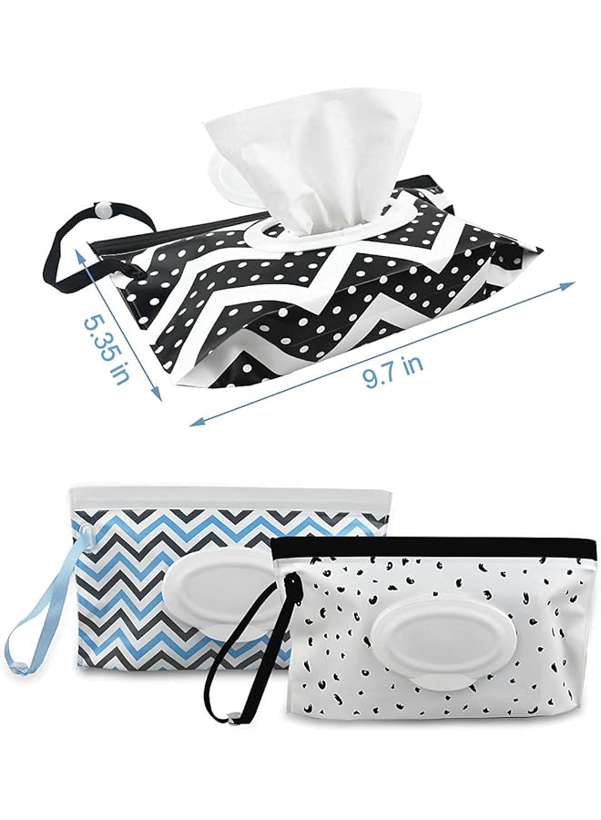Oasisgalore 3 Pack Wipes Dispenser Container For Travel Wet Baby Wipes Box Portable Tissue Warmer Wet Toilet Paper Holder - Image 4