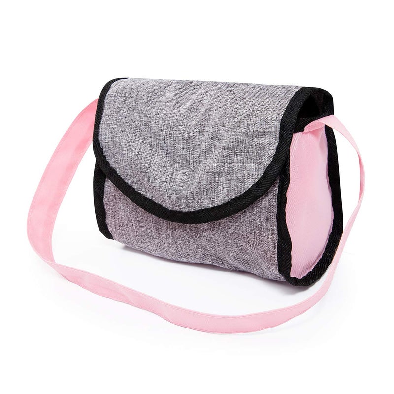 Bayer Dolls 4-in-1 Toy Baby Doll Pram Stroller Cosy Set - Dolls Up to 18" (Pink/Grey) - Image 4