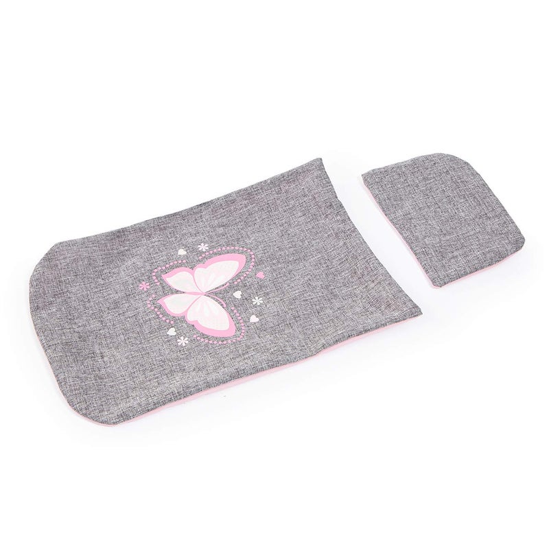 Bayer Dolls 4-in-1 Toy Baby Doll Pram Stroller Cosy Set - Dolls Up to 18" (Pink/Grey) - Image 3