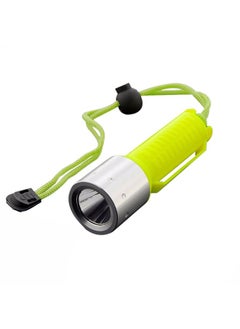 NIBEMINENT LED Adjustable and Waterproof Torch Light Green/Silver 16x7x7cm  - Image 1