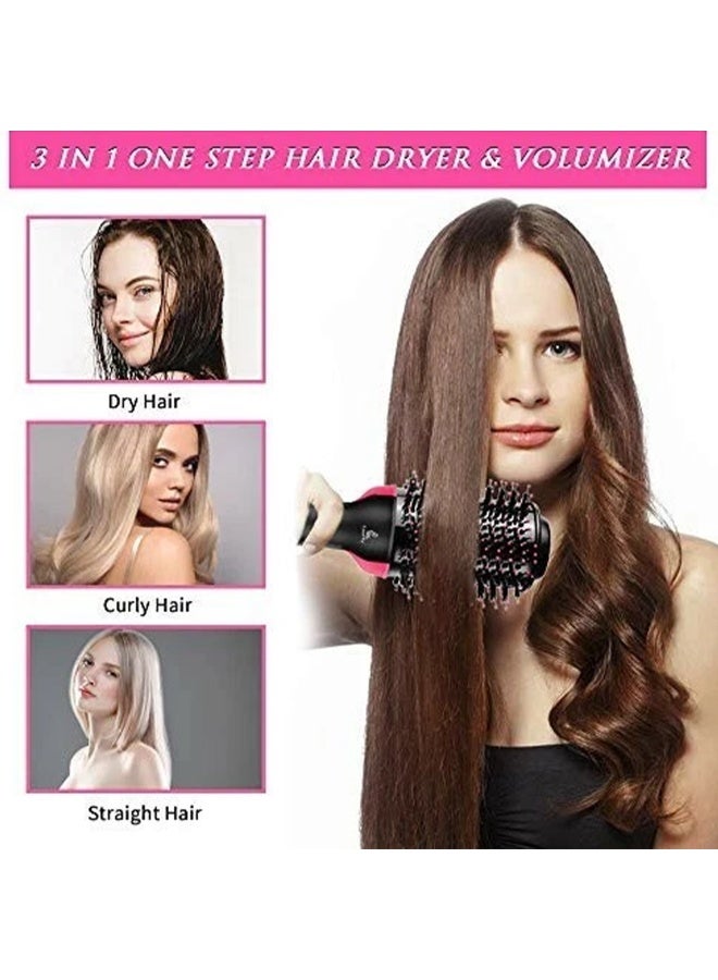 Cronier Professional hair dryer brush for women and girls , 1200W dries and maintains hair moisture and reduces styling time. CR-8202 brush, with an elegant design for easy use at home or as a hairdresser. Fast performance for styling fine and curly hair.  - Image 3