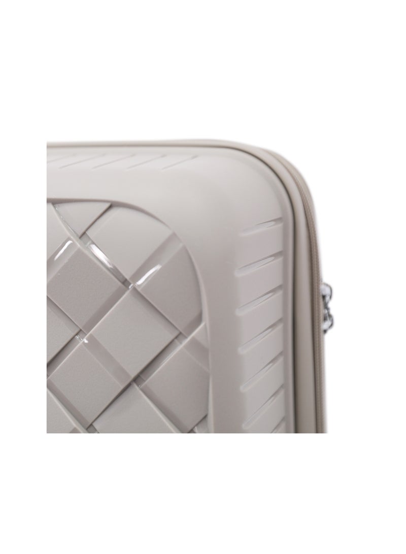 GIORDANO حقيبة سفر جيوردانو الصلبة 3 قطع، بيج (S-20، M-24، L-28 بوصة) - Image 5