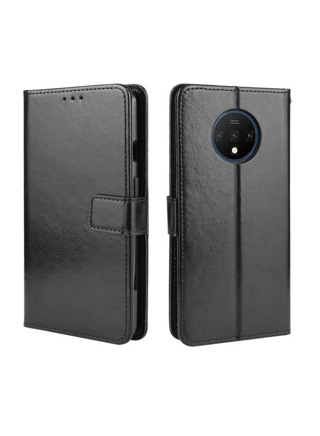 S-TOP Case For OnePlus 7T Retro Crazy Horse Texture Horizontal Flip Leather Case with Holder & Card Slots & Photo Frame - Image 1