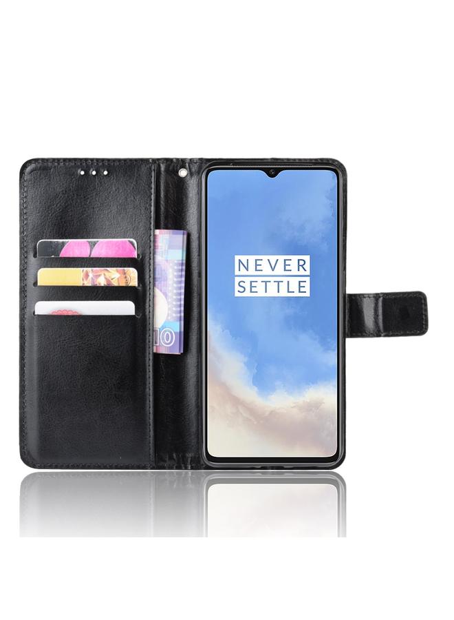 S-TOP Case For OnePlus 7T Retro Crazy Horse Texture Horizontal Flip Leather Case with Holder & Card Slots & Photo Frame - Image 5