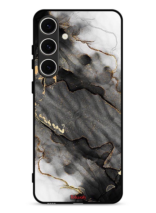 Tolwak Samsung Galaxy S24 FE 5G Protective Case Cover Glitter Marble - Image 1