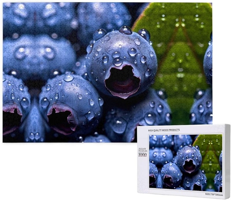 Phayah Blueberries 1000 Piece Jigsaw Puzzle For Adults Home Decor 29 5 X 19 7 Inches - Image 1