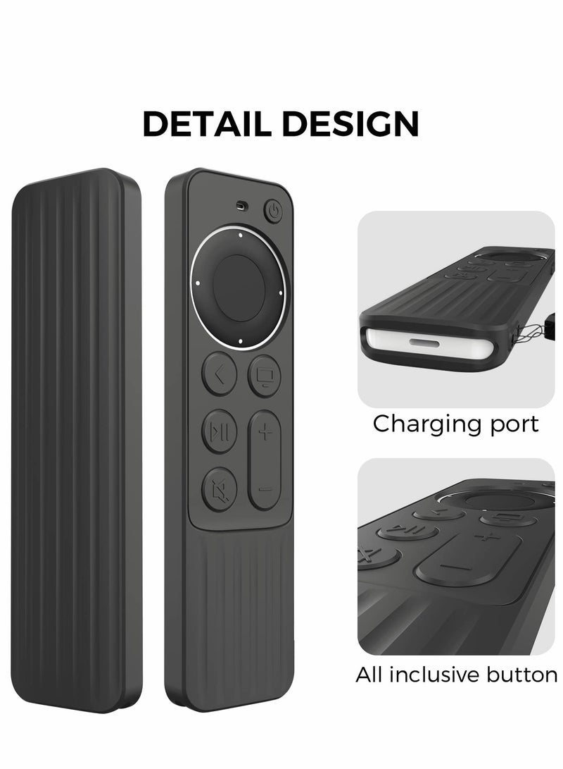 KASTWAVE Silicone Remote Cover Case for Apple TV 4K Siri Remote 2021 2022 Lightweight Anti-Slip Shockproof Anti-Scratch Skin-Friendly - Image 3